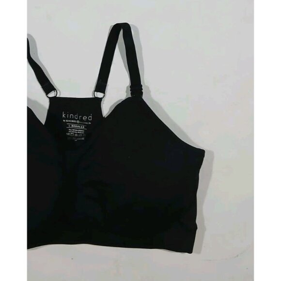 Kindred Bravely Racerback Bra Size Large Black Maternity Nursing Pumping - Picture 3 of 8